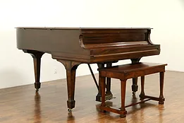 Steinway Model M 1923 Mahogany 5' 7" Grand Piano & Bench #32428