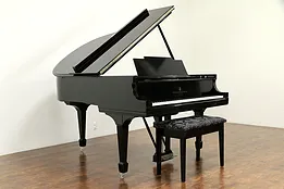 Steinway Model M 5' 7" Polished Ebony 1927 Grand Piano, Rebuilt 1998  #32859