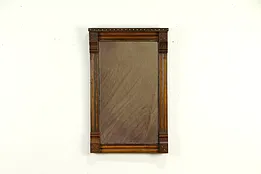 Late Victorian Eastlake Antique Carved Walnut Mirror  #32885