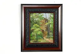 Grave Mill Original Oil Painting Signed S. Hong Sammons #33327