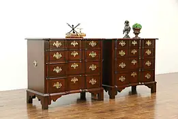 Pair of Vintage Cherry Block Front Chests, Nightstands Pennsylvania House #33999