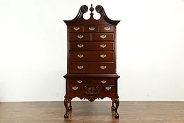 Traditional Mahogany Georgian Style Highboy or Chest on Chest #33885