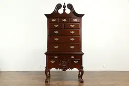 Traditional Mahogany Georgian Style Highboy or Chest on Chest #33885