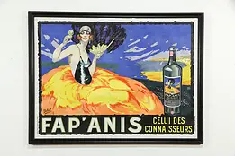 Fap Anis Liquor Framed Advertising Poster, Delval, Publicite Wall Paris  #35484