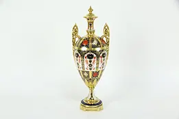 Traditional Imari Royal Crown Derby Two Handled Vase #35561