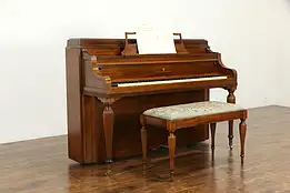 Steinway Console Upright 1941 Vintage Mahogany Piano & Bench #35646