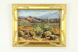 Morongo Valley Scene, Original Oil Painting, J. Xani, 19.5" #35750