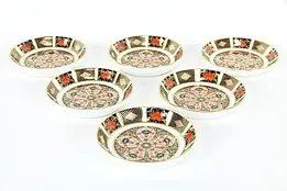 Old Imari Set of 6 Coasters or Trays, English Royal Crown Derby #36557