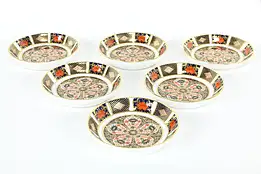 Old Imari Set of 6 Coasters or Trays, English Royal Crown Derby #36557