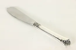 Sterling Silver Heirloom Damask Rose Butter Knife 6.25" #36916