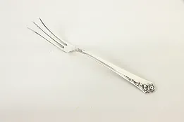 Sterling Silver Heirloom Damask Rose Pickle Fork 5.25" #36917