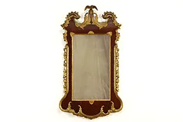 Georgian Federal Design Antique 1870 Centennial Mirror, Gold Eagle #36968
