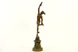 Mercury Messenger of Gods  Antique Statue after Giambologna Sculpture #36506