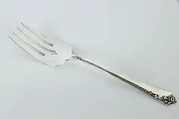 Sterling Silver Heirloom Damask Rose Serving Fork 8.25" #37191