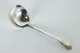 Sterling Silver Heirloom Damask Rose Serving Ladle 6.5" #37193