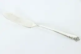 Sterling Silver Heirloom Damask Rose Master Butter Knife 7" #37195