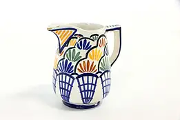 Henriot Quimper Signed Cream Pitcher, Hand Painted Brittany, France #37356