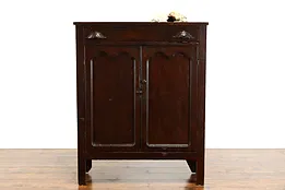 Victorian Antique Farmhouse Jelly or Kitchen Pantry Cupboard #37607