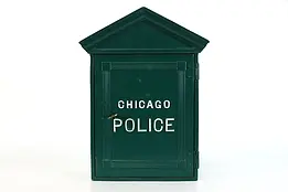 Authentic Chicago Antique Salvage Police Call Box, Refurbished  #38616