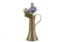 Copper Farmhouse Antique Hand Hammered Pitcher or Vase #38646