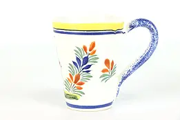 Quimper Hand Painted Large Cup or Mug, Brittany France #38856