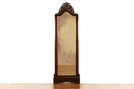 Victorian Antique Carved  Pier, Hall or Dressing Mirror 80" #38783