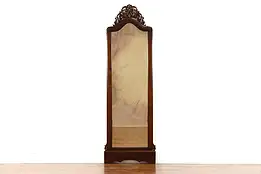 Victorian Antique Carved  Pier, Hall or Dressing Mirror 80" #38783