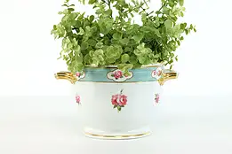 Antique Old Paris Hand Painted Cache Pot, Jardiniere, Planter Royal Derby #39104