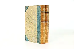 Set of 2 Gold Tooled Swedish Leather Bound Books, Froding Skrifter #39249