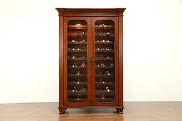 Cherry Lighted 100 Bottle Wine Cabinet, Morgan Design, Holland MI #31108