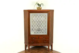 Midcentury Modern Vintage Rosewood Scandinavian Corner Cabinet #30787