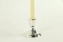 Sterling Silver Vintage Candlestick, Weighted & Signed #32441