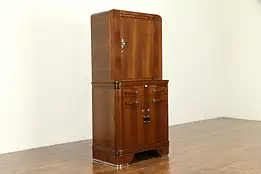 Physician Art Deco 1940 Vintage Doctor Medical or Bath Cabinet, Hamilton #32612