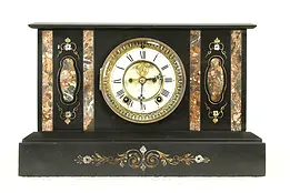 Ansonia NY Antique Victorian Marble Open Escapement Clock #32779