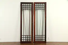 Pair of Arts & Crafts Antique Craftsman Architectural Salvage Doors A #32868