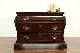 Bombe Vintage Carved Mahogany Hall Chest or Dresser, Century #33084