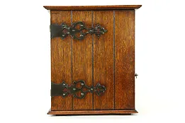 Oak Antique Medicine Chest, Wall Hanging Cupboard or Table Top Cabinet #33897