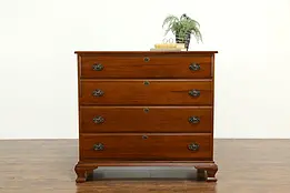 Traditional Walnut 1930's Vintage Dresser, Hall or Linen Chest  #33557