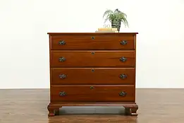 Traditional Walnut 1930's Vintage Dresser, Hall or Linen Chest  #33557