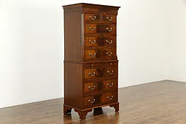 Georgian Style Vintage Mahogany Chest on Chest or Highboy #35030