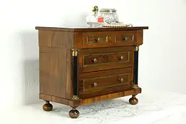 Empire Biedermeier Style Vintage Italian Jewelry Chest,  #34461