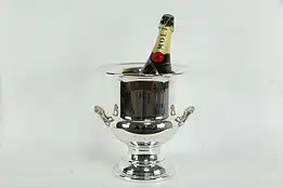 Champagne Ice Bucket, Inscription, Signed Oneida Silverplate #35386