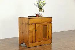 Country Pine Antique Farmhouse Kitchen Pantry Dry Sink  #35022