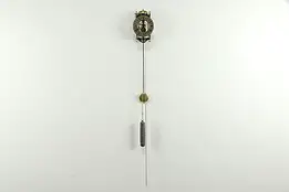 Skeleton Vintage Clock, 1600's Design, Chain & Weight, Bell Hour Strike #35201