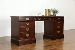 Traditional Vintage Office Credenza, Computer Desk, Lateral File, Sligh #36010