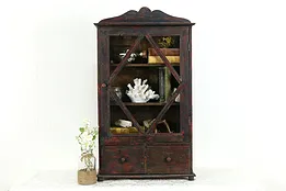 Farmhouse Distressed Medicine Chest, Hanging or Countertop Cabinet #36145
