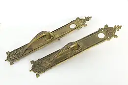 Victorian Pair of Antique Bronze Gothic Door Handles, Sargent #36169