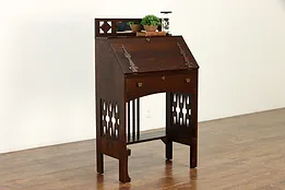 Mission Oak Arts & Crafts Antique Craftsman Secretary Desk #36225
