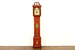 Hand Painted French Vintage Grandfather or Tall Case Clock, Westminster #36141