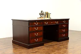 Mahogany Vintage Library or Executive Office Desk, National Mt. Airy #37024